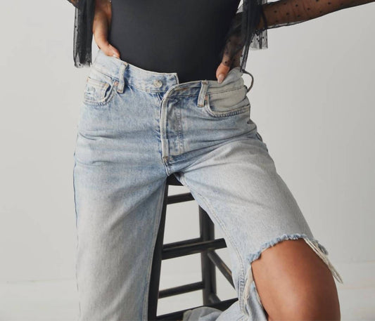 Free People - Long Sleeve Mesh Shoulder Bow Tie Bodysuit