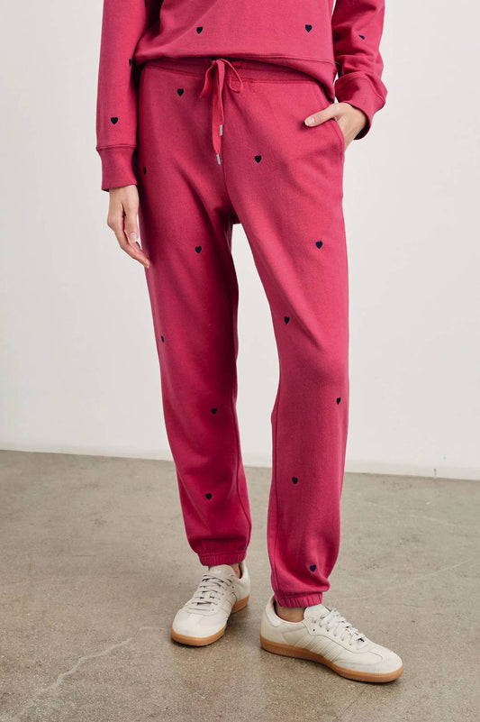 Rails - Kingston sweatpant Pink Midnight Hearts