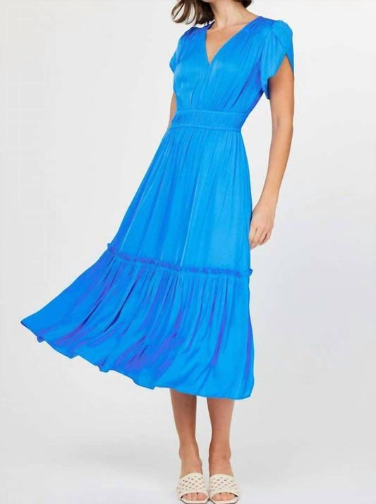 Current Air - V-neck Tiered Midi Dress