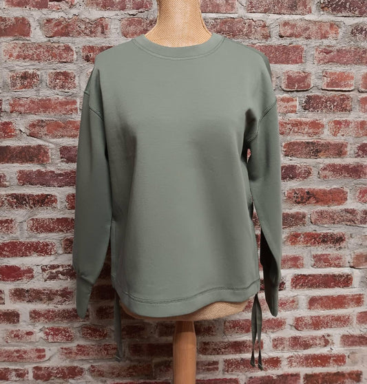 Keren Hart - Women's Long Sleeve Knit Drawstring Sweatshirt