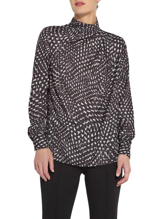 Lysse - Topacio Embellished High Neck Satin Blouse