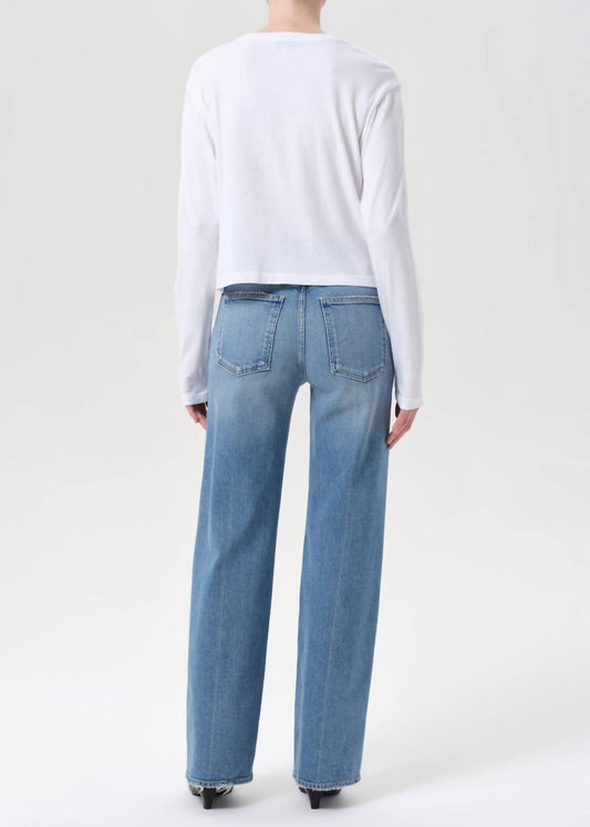 Agolde - Harper Mid Rise Relaxed Straight Jeans