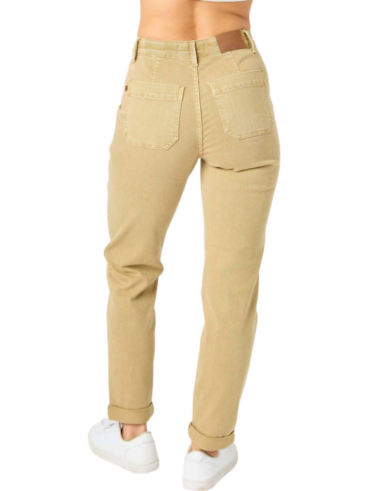Judy Blue - High Waist Garment Dyed Cuffed Jogger