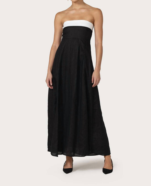 Lusana - Alora Linen Maxi Dress
