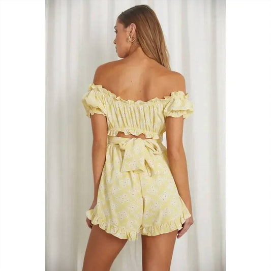 One And Only Collective - Maize Bardot Romper