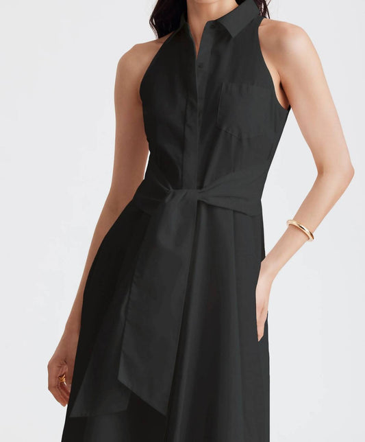 Toccin - Chelsea Tie-front Midi Shirt Dress