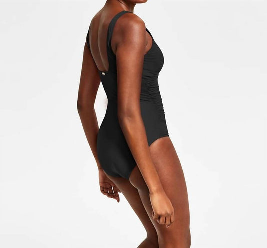 Ralph Lauren - Ring Over The Shoulder Tummy Control One Piece Swimsuit