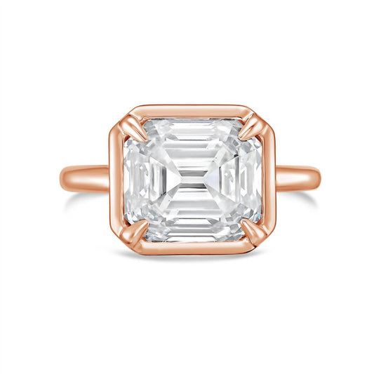 Diana M Jewels - Asscher-cut Lab-grown Diamond Bezel Ring - 8.00 Cts
