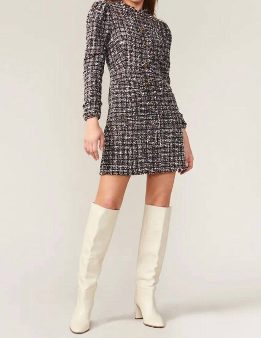 Adelyn Rae - Dawn Tweed Dress