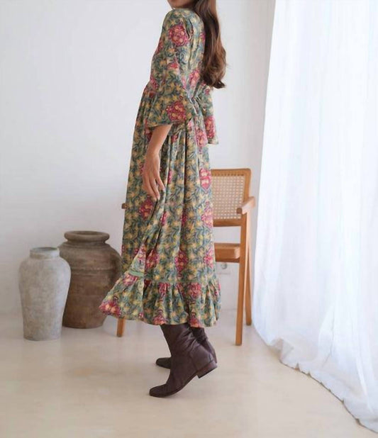 The Fox And The Mermaid - Flair Sleeve Maxi Dress