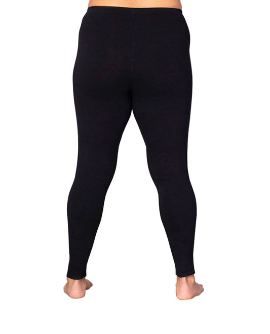 On The Plus Side - Plus Size Cotton Jersey Full Length Leggings