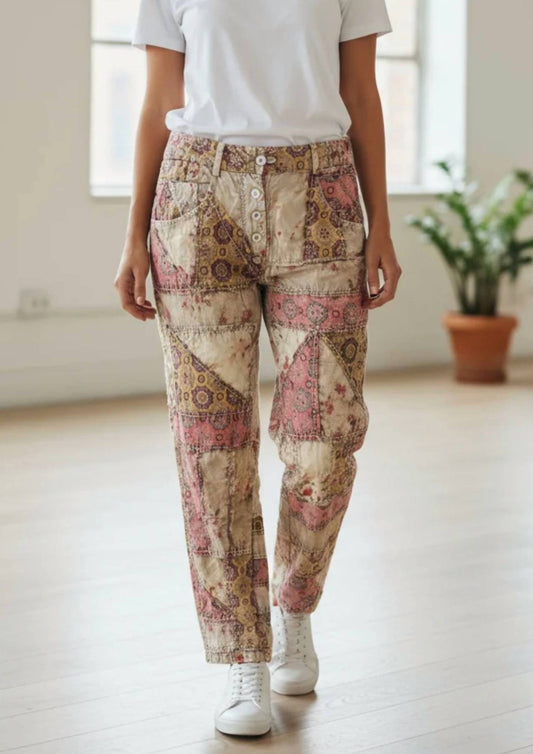 Paperlace - Patchwork Ankle Pants