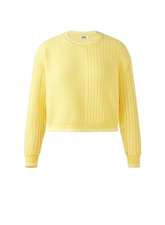 525 America - Women's Stitch Mixed Crew Neck Pullover