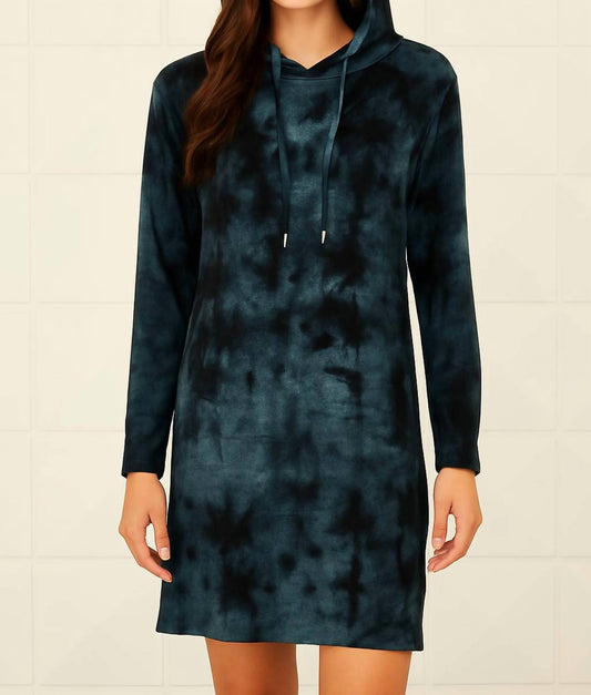 French Kyss - Marble Wash Hooded Dress