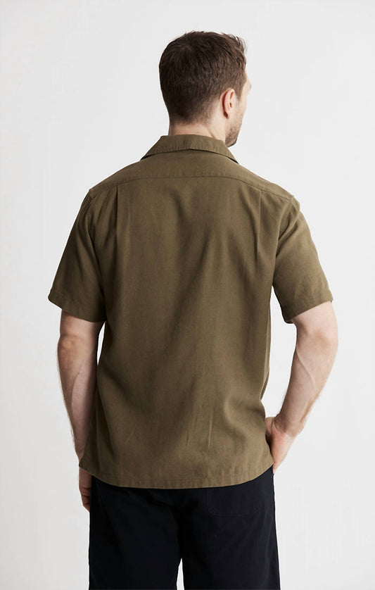 Jachs New York - Linen Suffolk Short Sleeve Camp Shirt