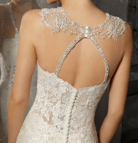 Morilee - Beaded And Embroidered Shoulder Coverlet