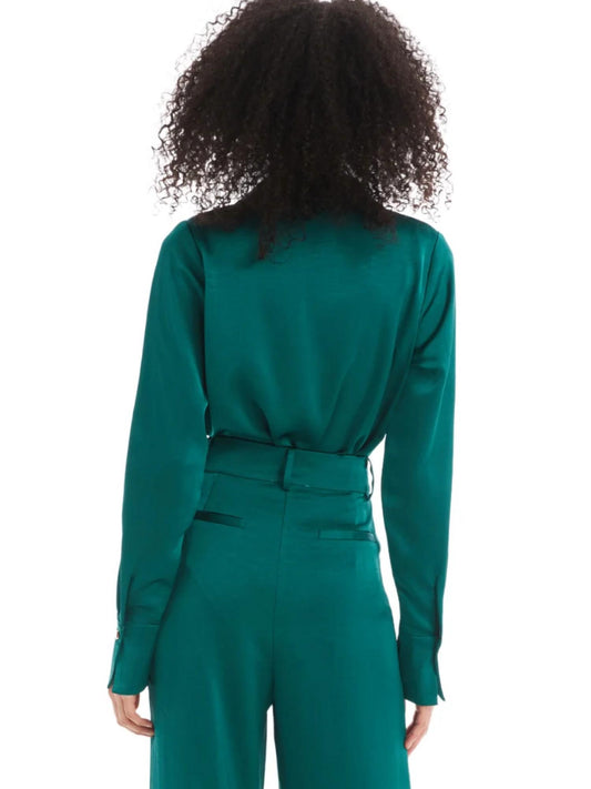 Allison New York - Rhinestone Button Down Top