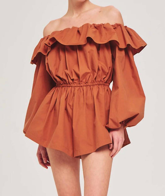 Ronny Kobo - Beatriz Off The Shoulder Romper
