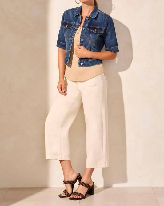 Tribal - Button-up Cropped Denim Jacket