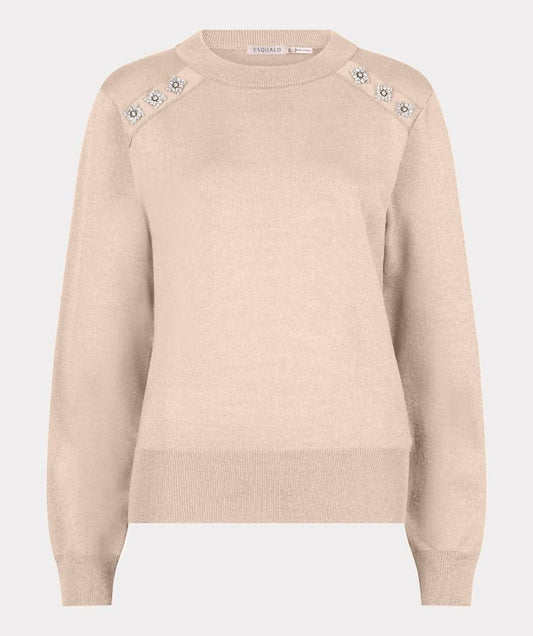 Esqualo - Women's Lurex round neck sweater