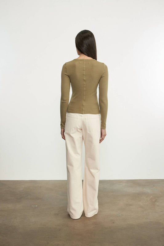 Enza Costa - SUPIMA COTTON NEW CLASSIC L/S TEE