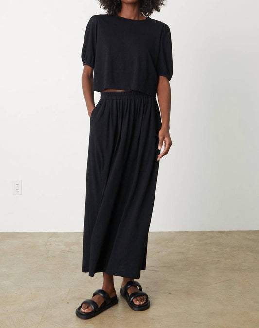 Velvet By Graham & Spencer - Hilary Puff Cropped Top