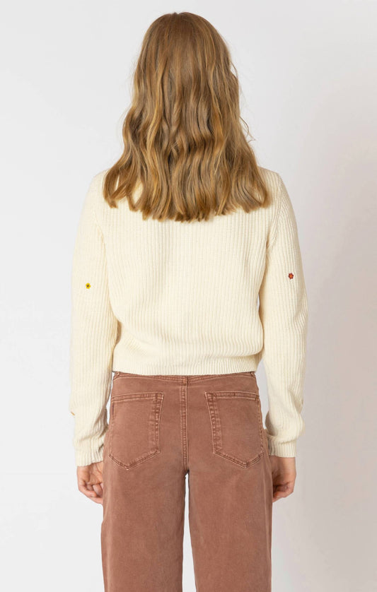 Dex - Floral Embroidered Cardigan