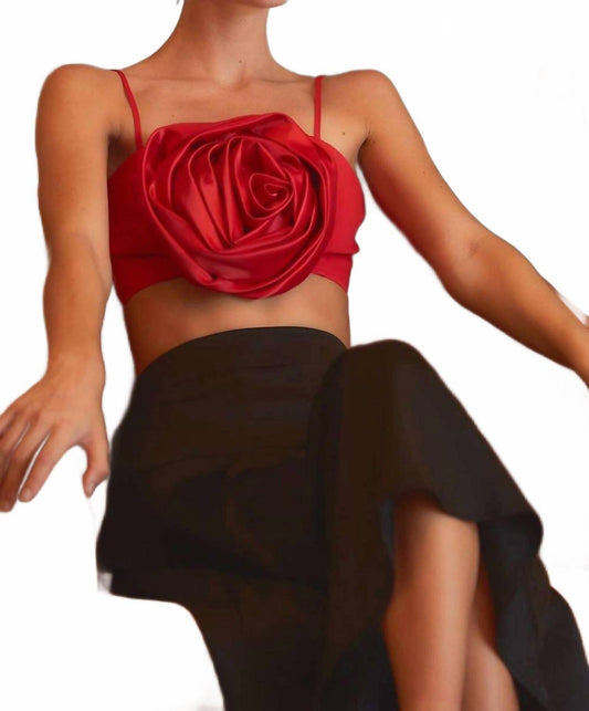 Mainstrip - Big Rosette Crop Top