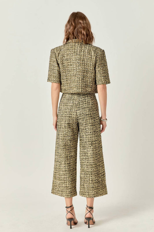 English Factory - Premium Cropped Tweed Jacket