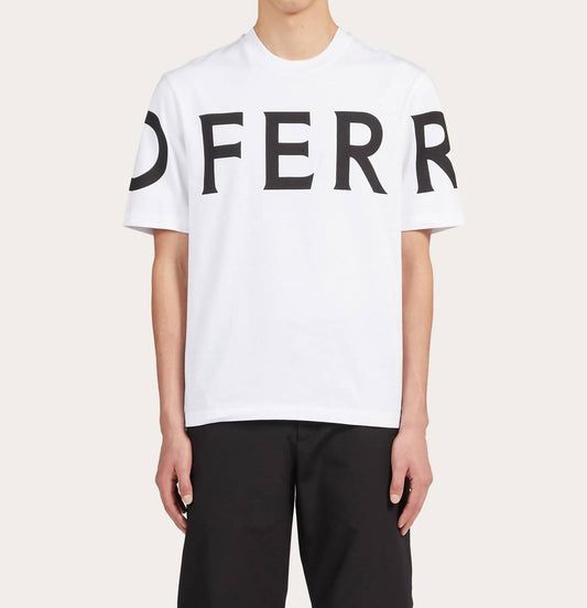 Salvatore Ferragamo - Short Sleeved T-shirt With Graphic Logo