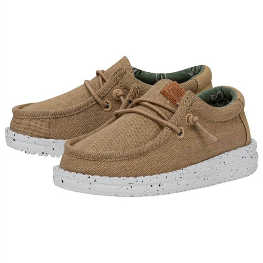 Hey Dude - Kids Wally Washed Canvas Shoes