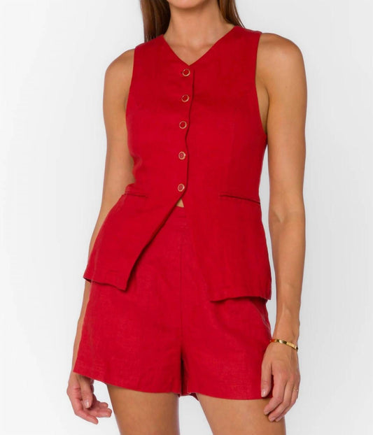 Velvet Heart - Pisces Button Front Vest