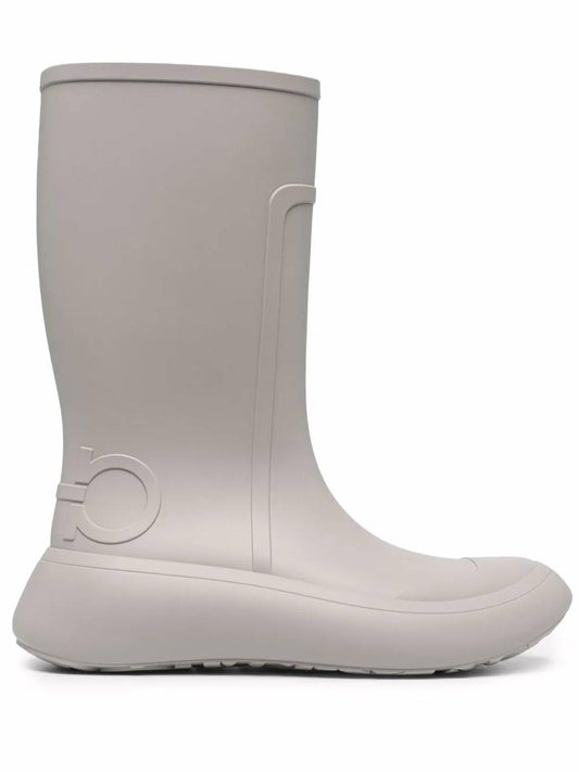 Salvatore Ferragamo - Men's Gancini-detail Rain Boots