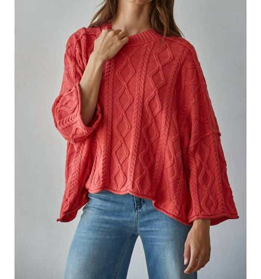 By Together - Knit Cable Pullover Sweater