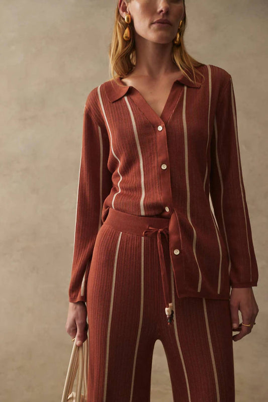 Sancia - Knit Button Down Shirt