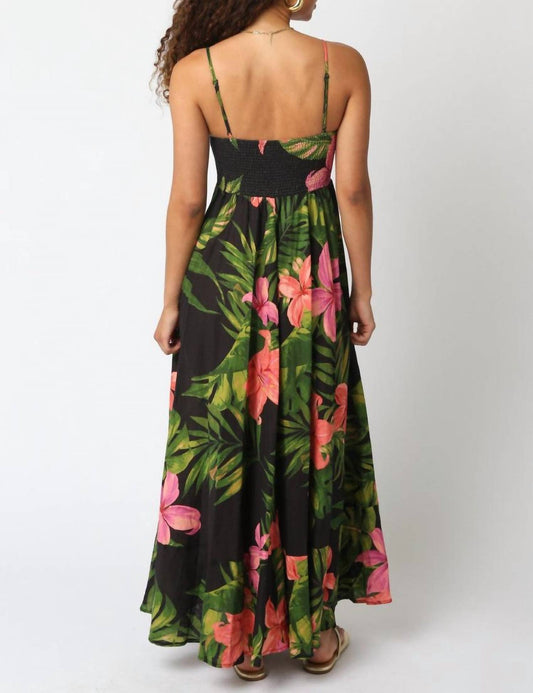 Olivaceous - Floral Maxi Dress