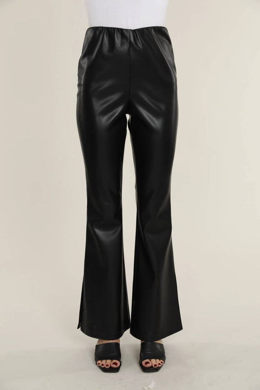 Dolce Cabo - Faux Leather Flare Pants