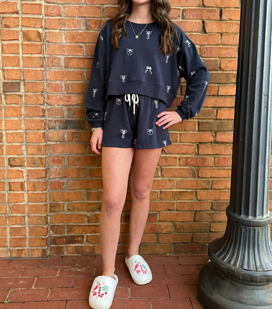 Chaser - Tossed Bows Sweat Shorts