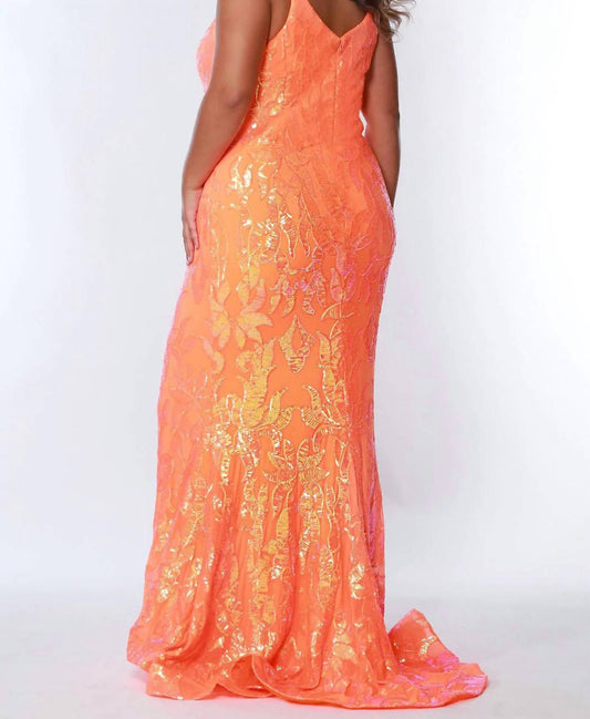 Sydney'S Closet - Sequined Mermaid Long Dress