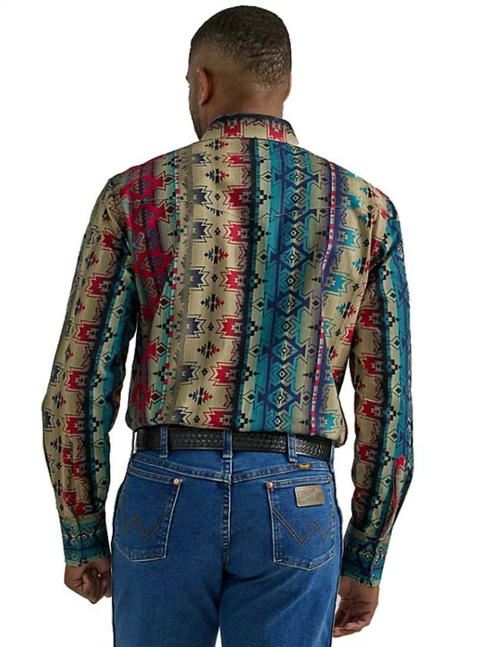 Wrangler - Hecotah Aztec Snap Shirt
