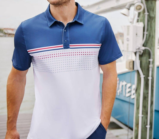 Flags & Anthem - Banner Stars Stripes Performance Polo