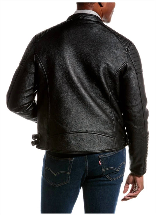 Robert Graham - Vegan Leather Racer Jacket