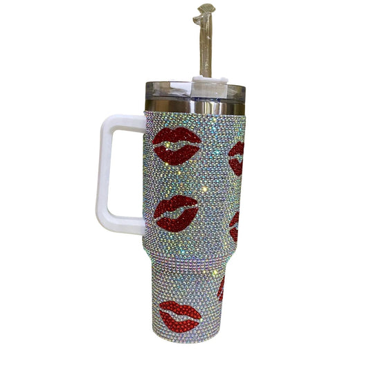 Nima Accessories - 40 oz XOXO Rhinestone Tumbler