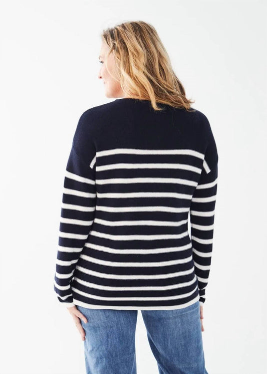 Fdj - Long Sleeve Striped Sweater