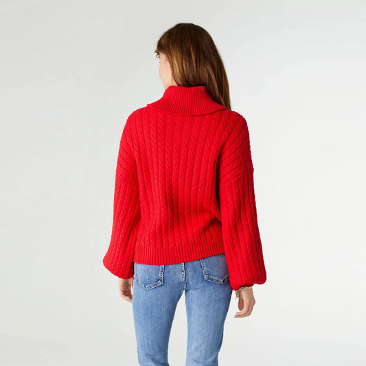 Coco + Carmen - Maren Cable Knit Turtleneck Sweater