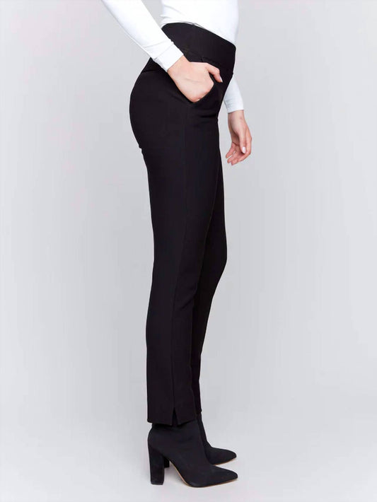 Charlie B - Gutsy Crepe Slim Dressy Pant