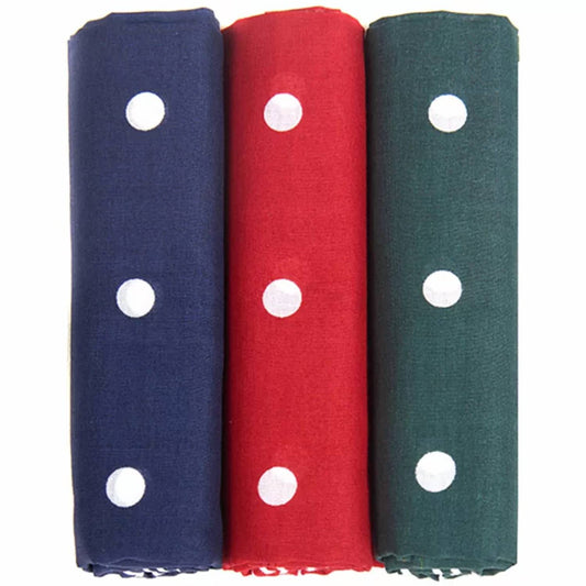 Barbour - SPOTTED HANDKERCHIEF - PACK OF 3