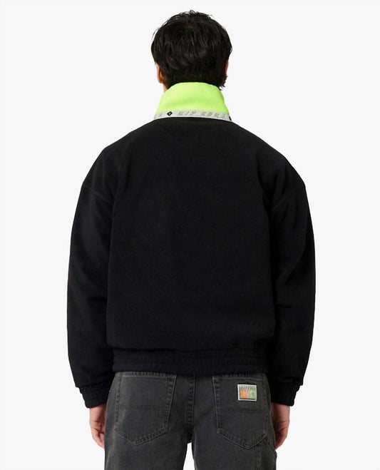 Abrand Jeans - High-neck Collar Fleece Jacket