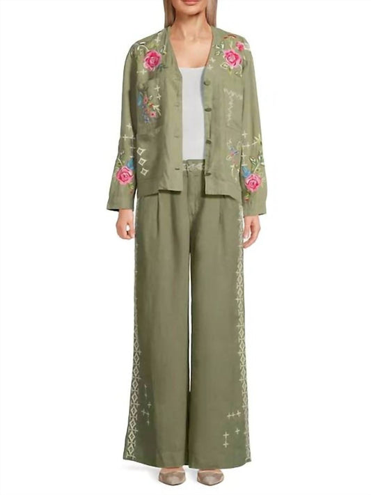 Johnny Was - LINEN WORKWEAR JACKET CATIA