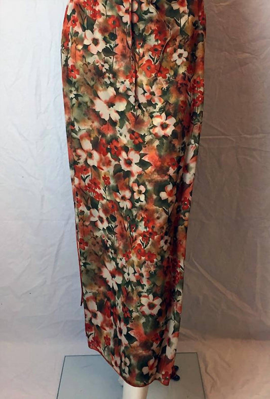 David Albow - Women's Long Floral Print Skirt